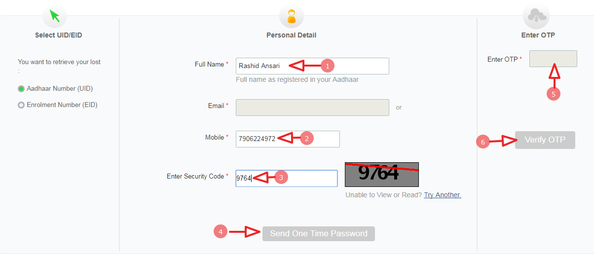 aadhar number details