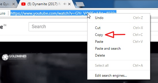 copy url
