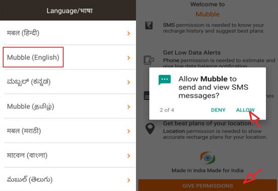 language and allow