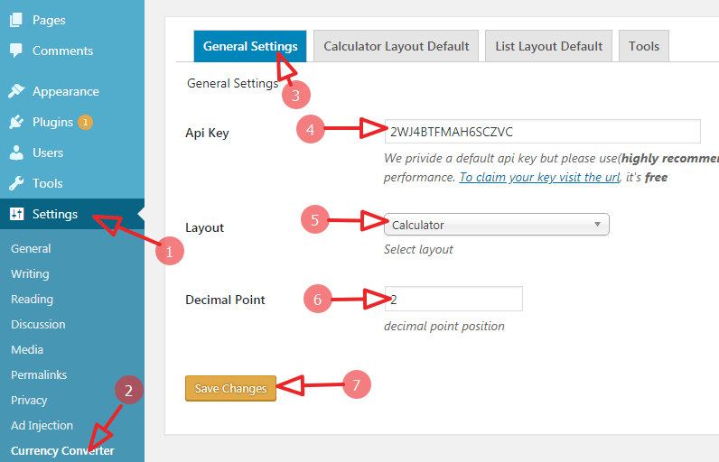 Easy steps for use currency converter