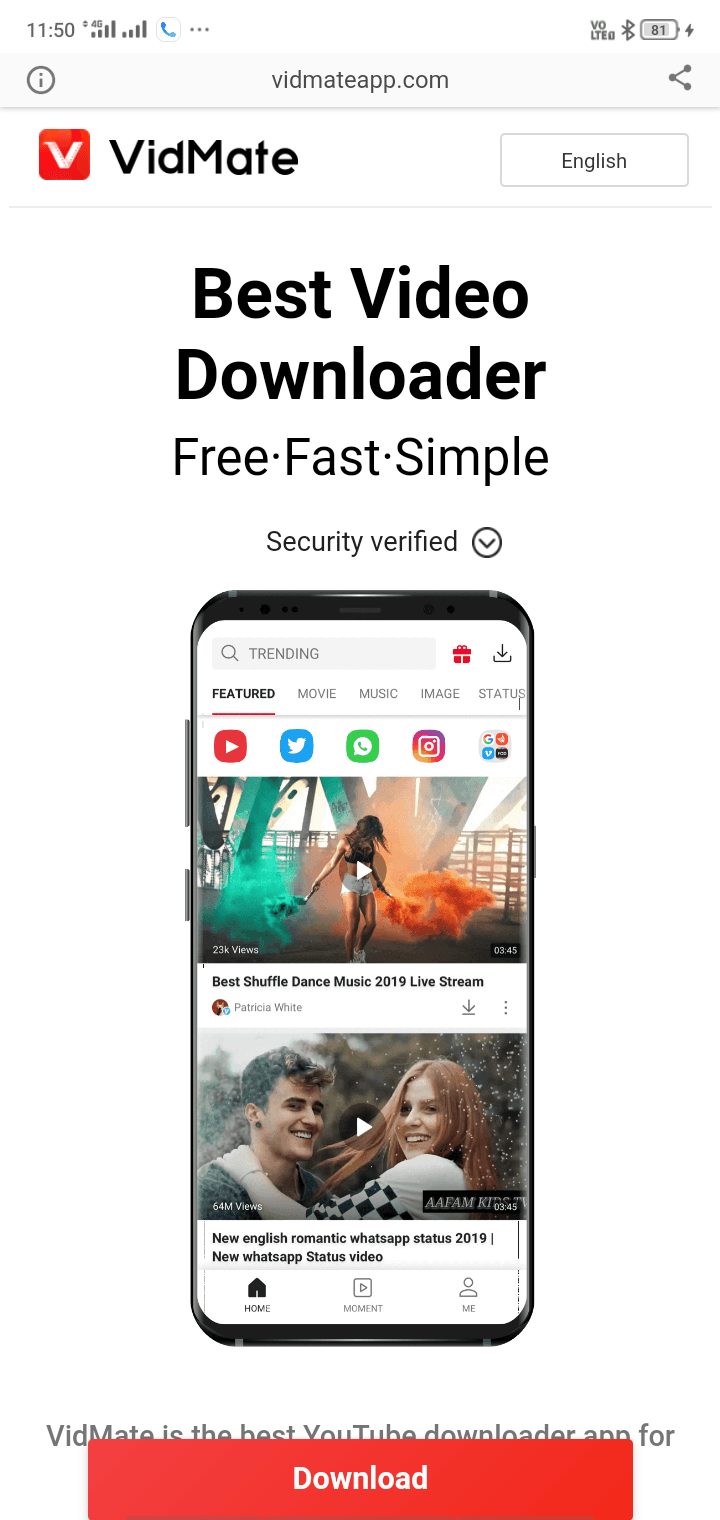 vidmate apk download